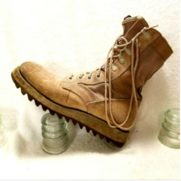 US Army Men\'s Military Boots Sz 7.5 W hot weather main image 4